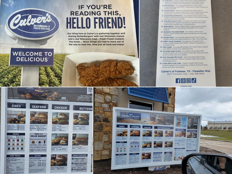Culver’s Menu