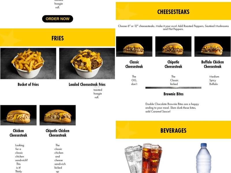 Pardon My Cheesesteak Menu