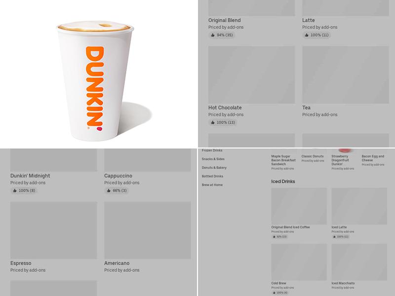 Dunkin' Menu