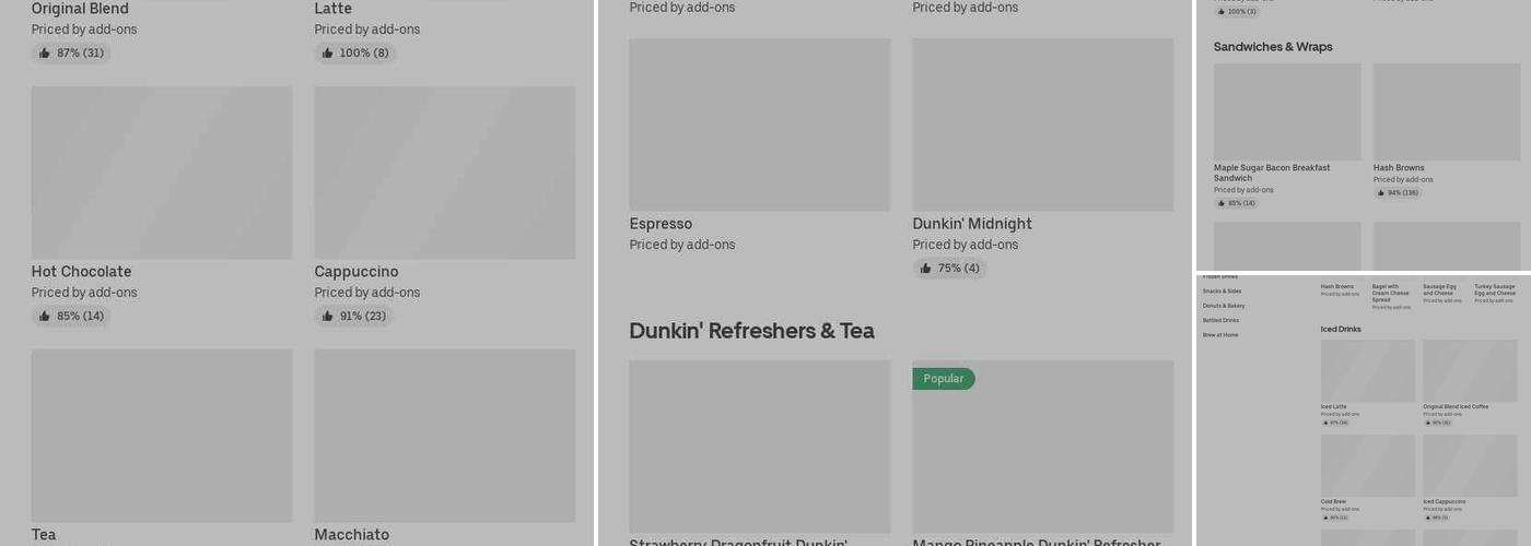 Dunkin' Menu