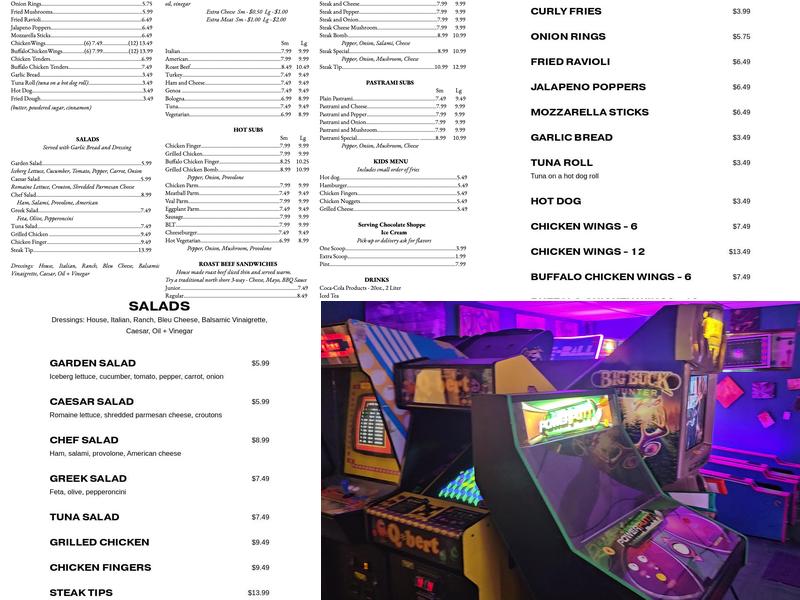 North Shore Pizza and Subs Menu