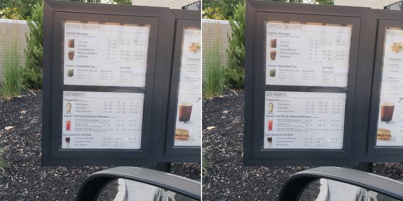 Starbucks Menu