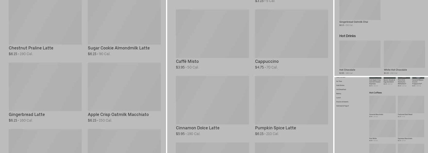 Starbucks Menu