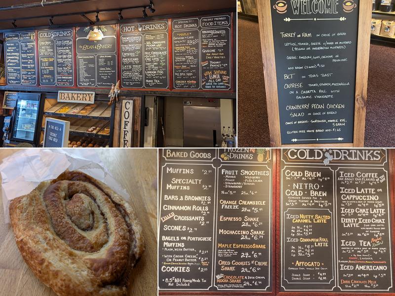 The Bean & Bakery Menu