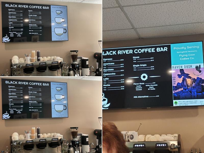 Black River Coffee Bar Menu