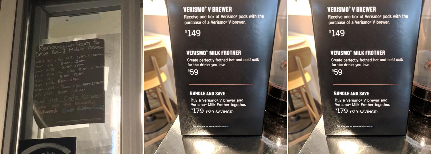 Starbucks Menu