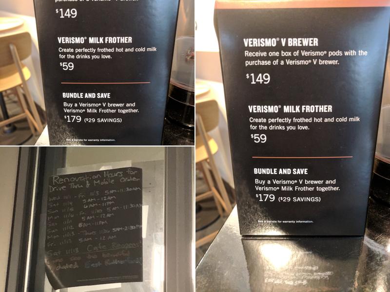 Starbucks Menu