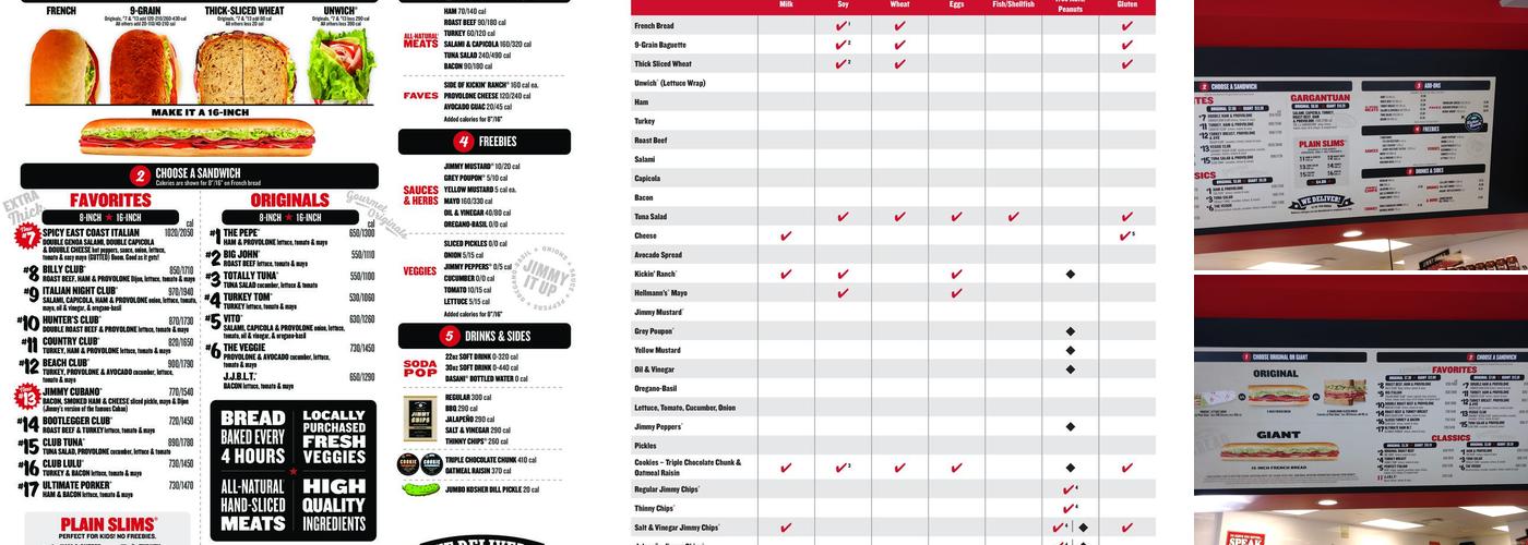 Jimmy John's Menu