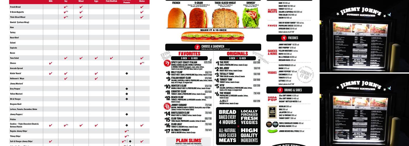 Jimmy John's Menu