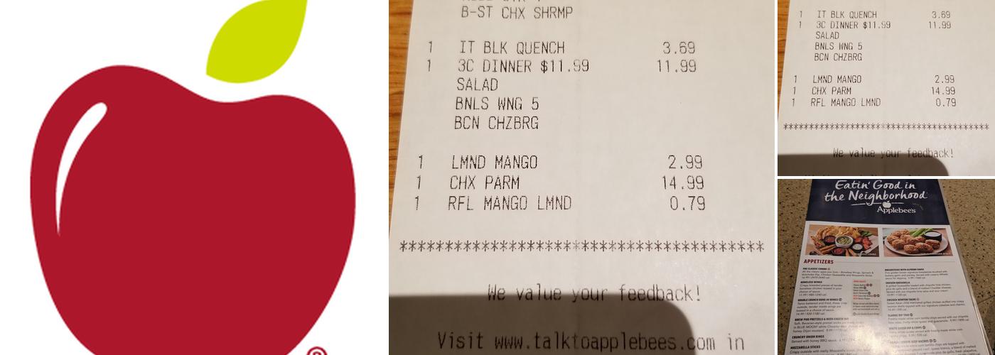 Applebee's Grill + Bar Menu