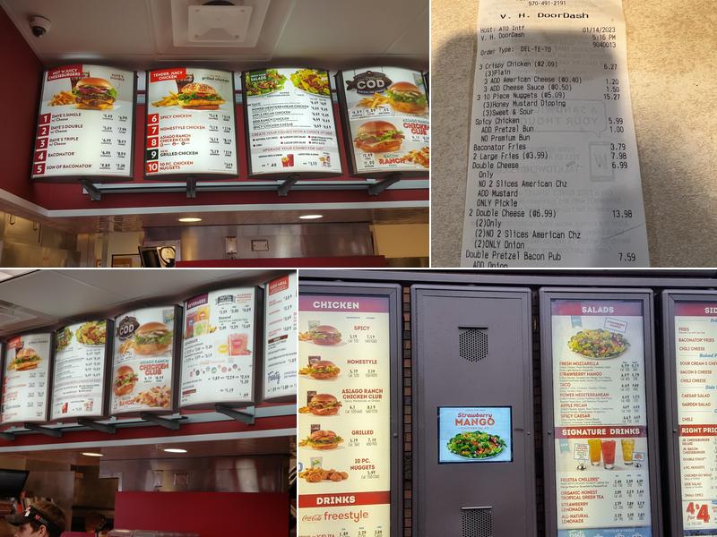 Wendy's Menu