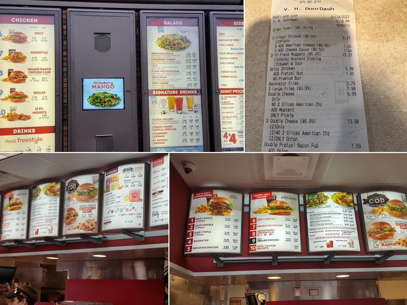 Wendy's Menu