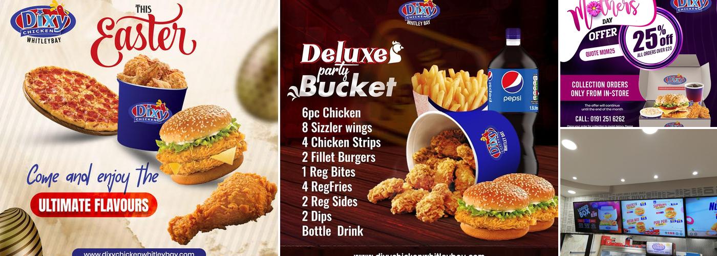Dixy Chicken Whitley Bay Menu