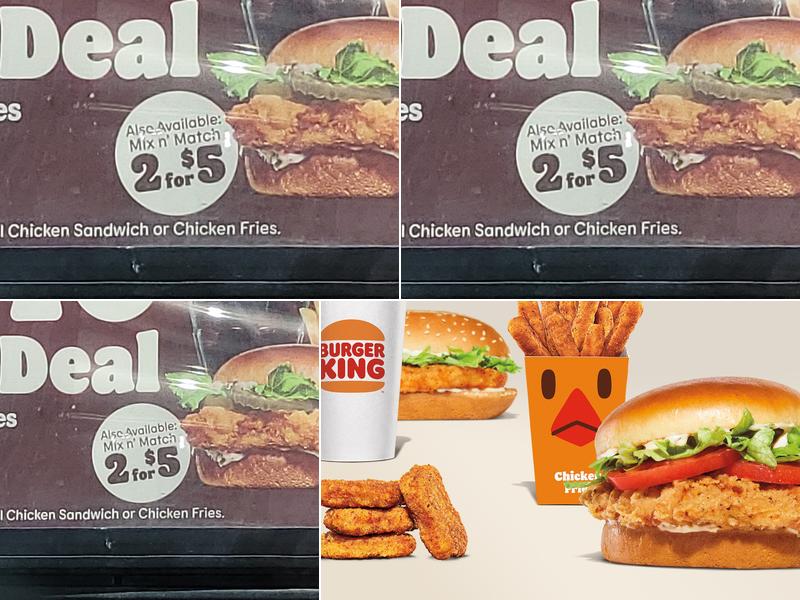 Burger King Menu