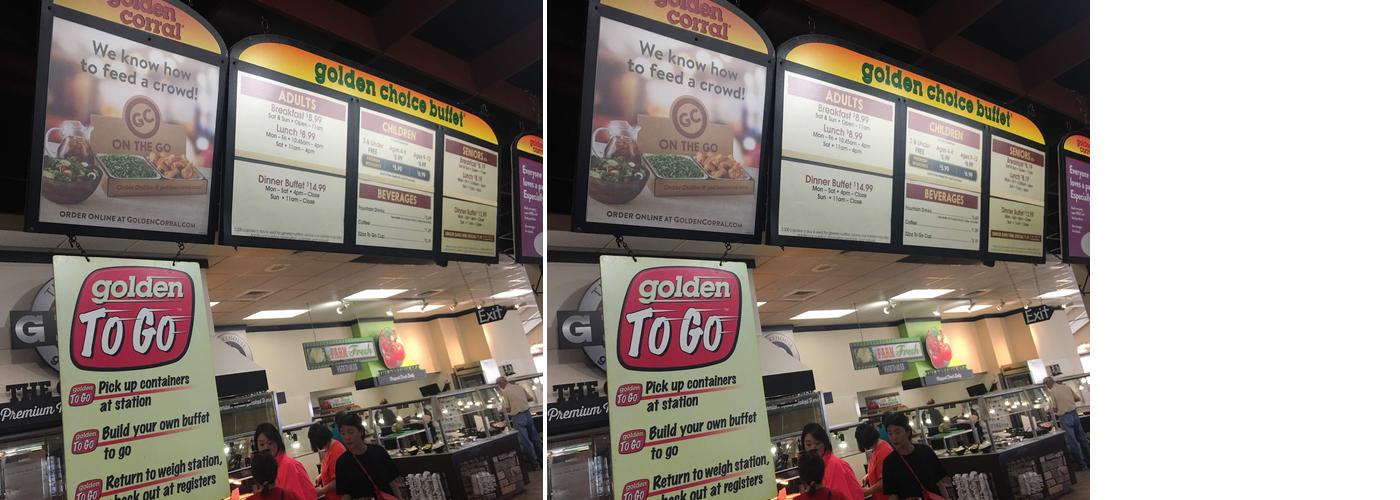 Golden Corral Buffet & Grill Menu