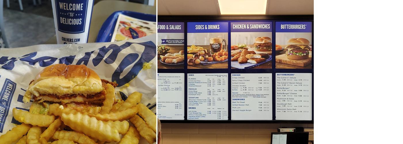 Culver’s Menu