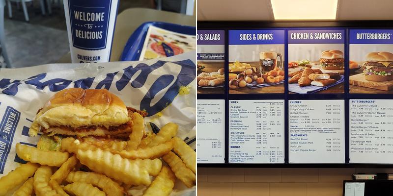 Culver’s Menu