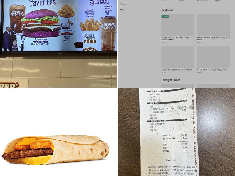 Burger King Menu