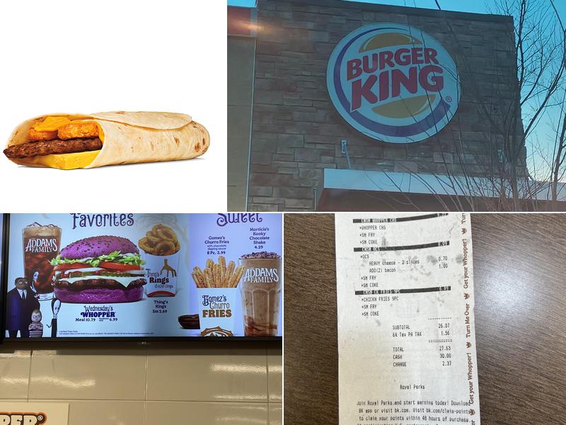 Burger King Menu