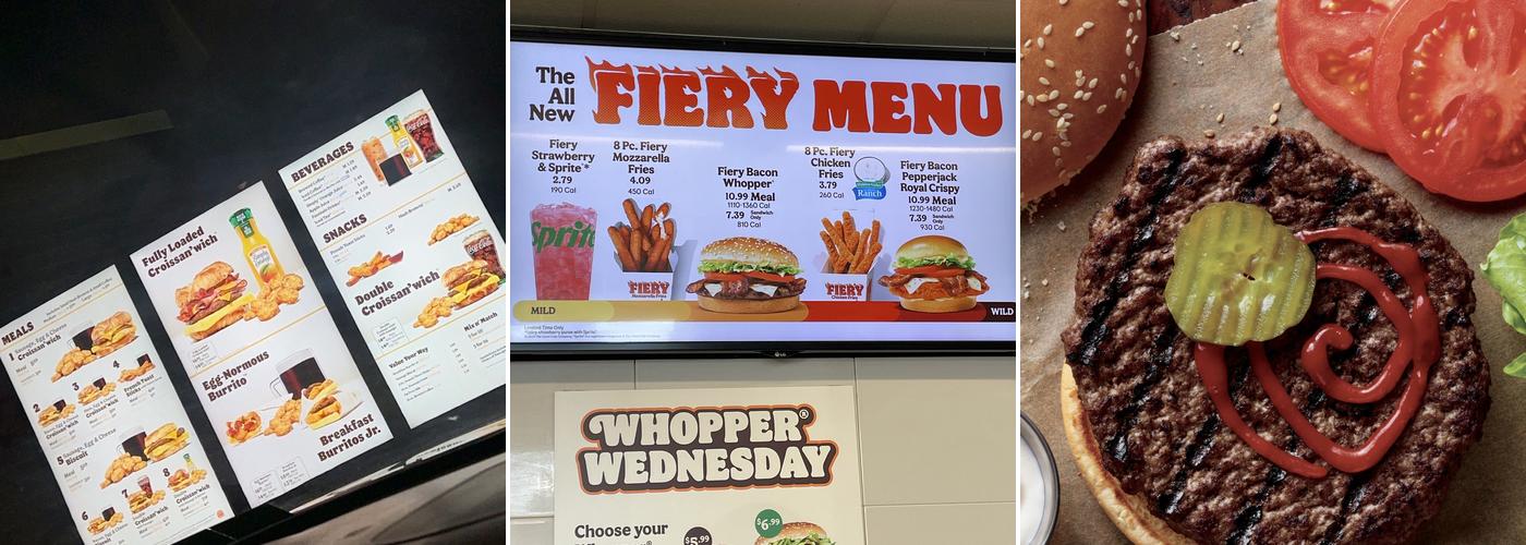 Burger King Menu