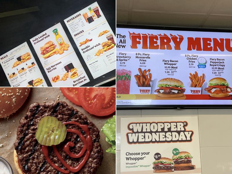 Burger King Menu