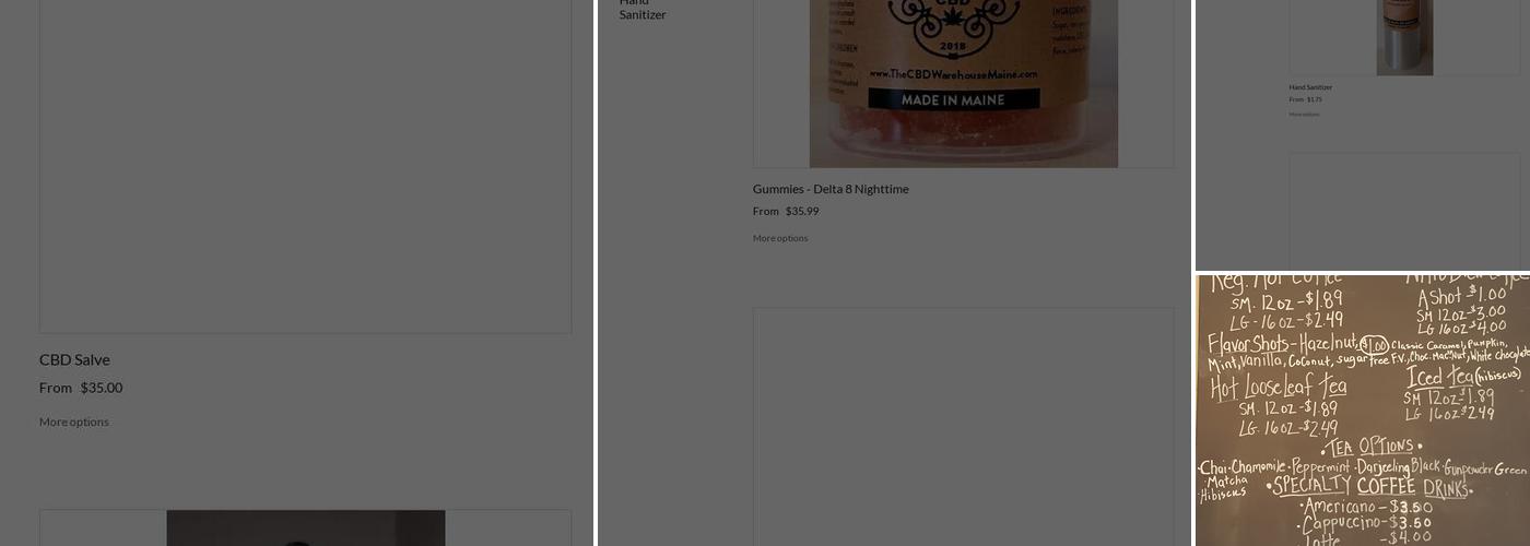 The Warehouse Menu