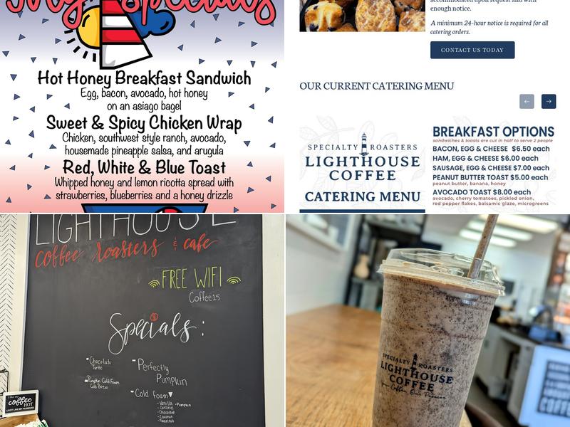 Lighthouse Coffee Roasters & Cafe Menu