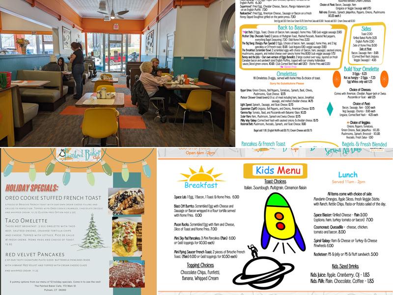 The Painted Baker Cafe Menu