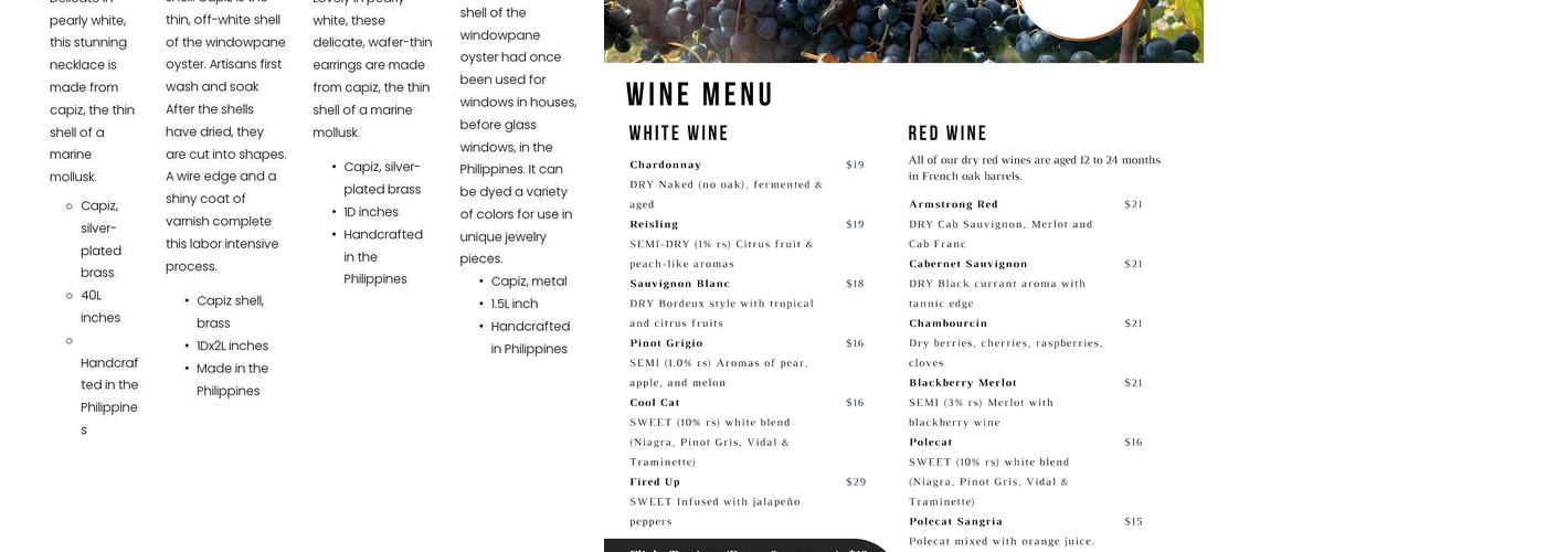 Classic Elements Menu