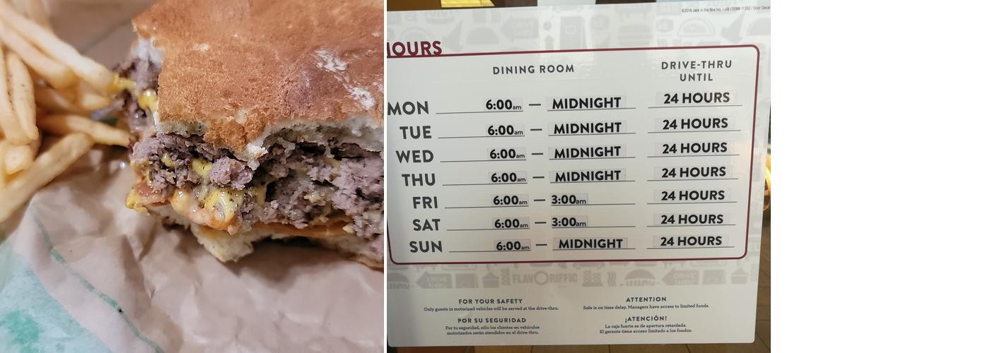 Jack in the Box Menu