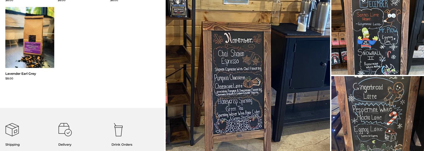 Perkatory Coffee Roasters Menu