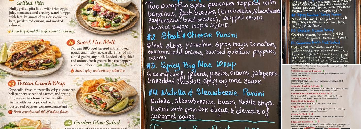Common Grounds Bistro Menu