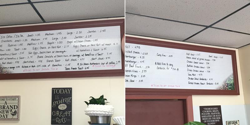 Roger's Cafe Menu