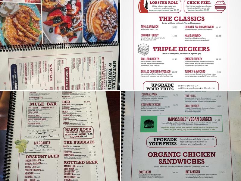 Carnegie Diner & Cafe Menu