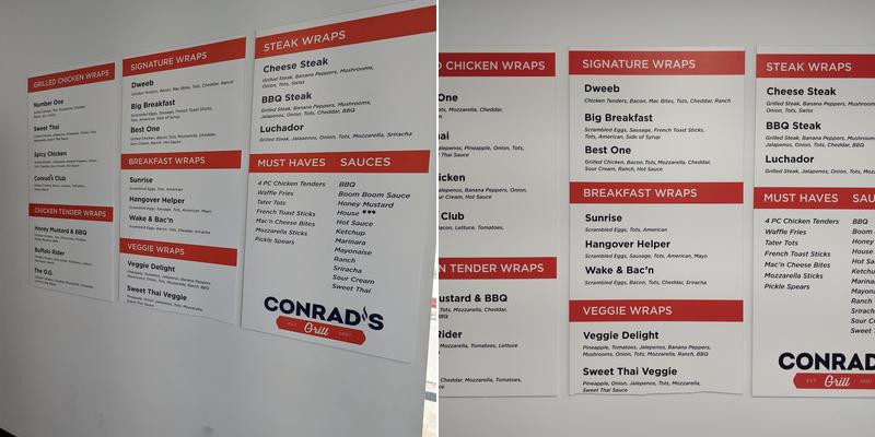 Conrad's Grill - Champaign Menu