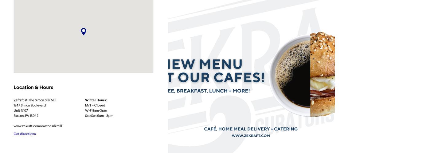 Zekraft - Promenade Menu