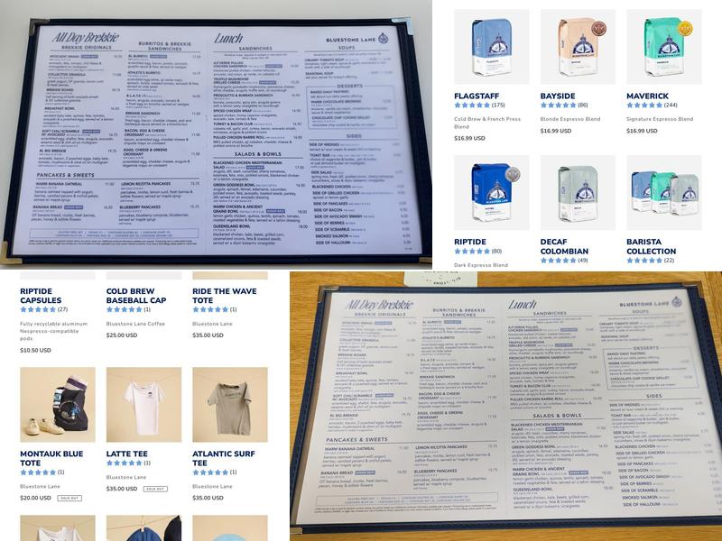 Bluestone Lane Tribeca Café Menu