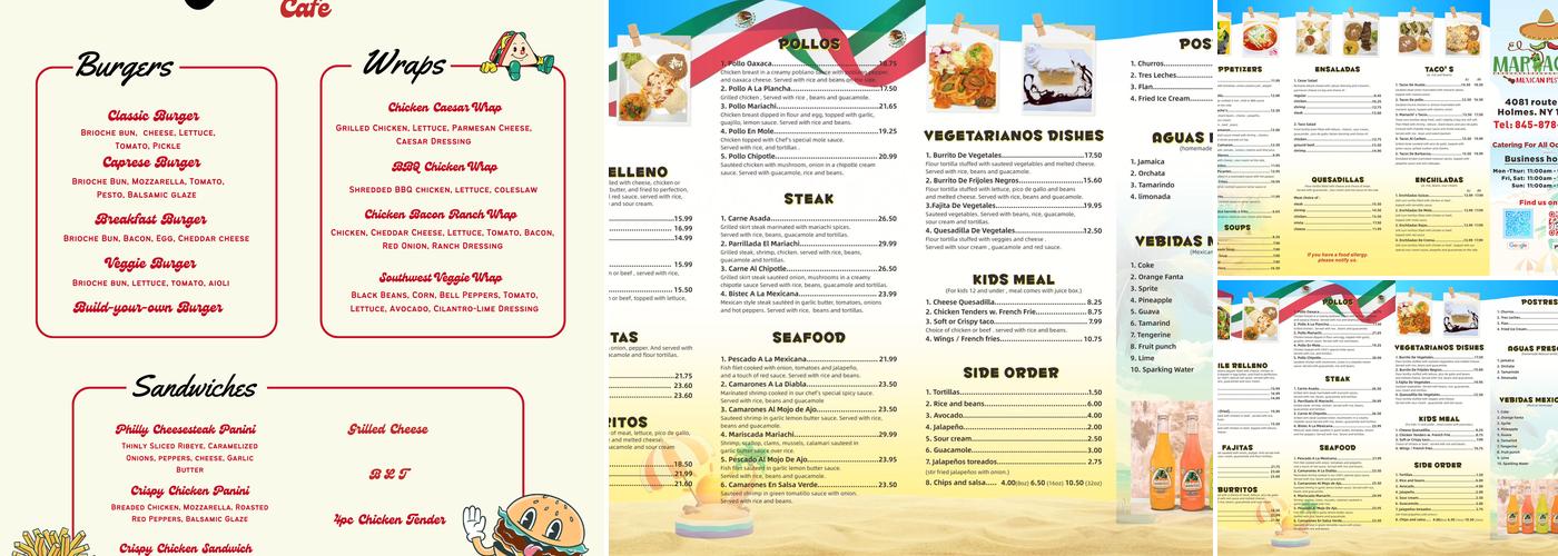 El Mariachi Menu