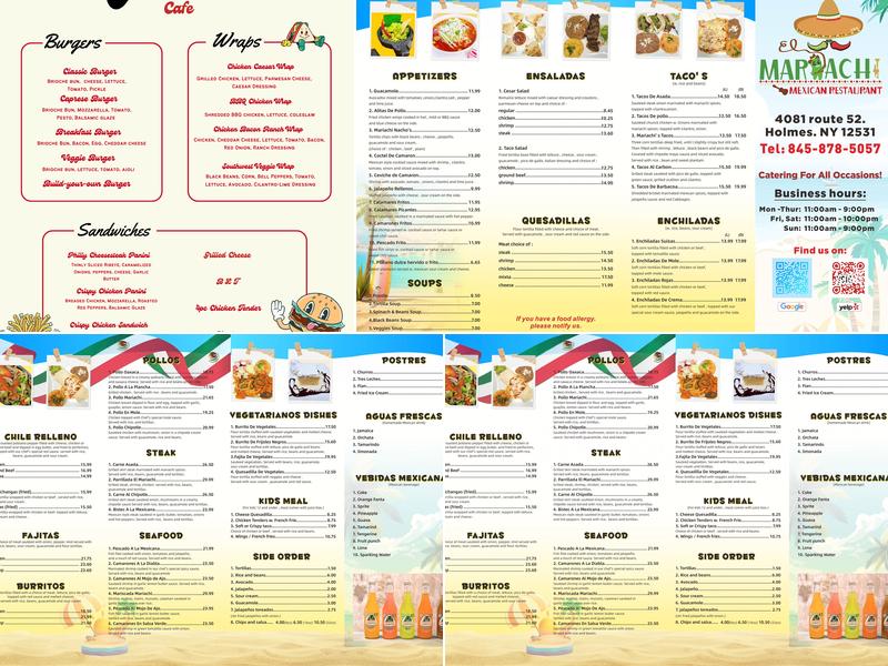 El Mariachi Menu