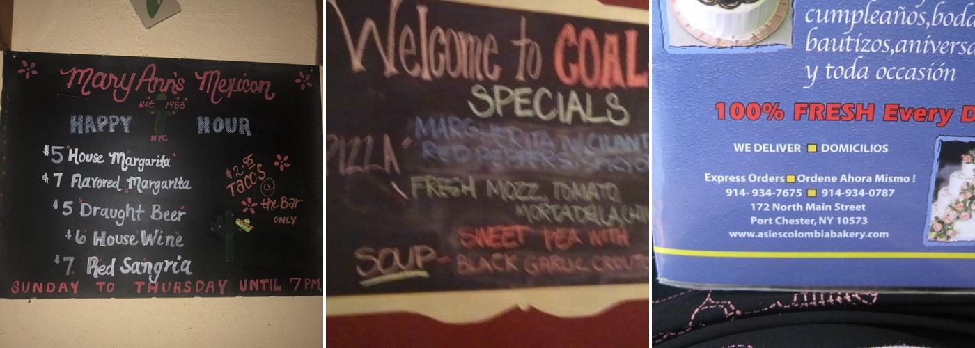Cafe Menu