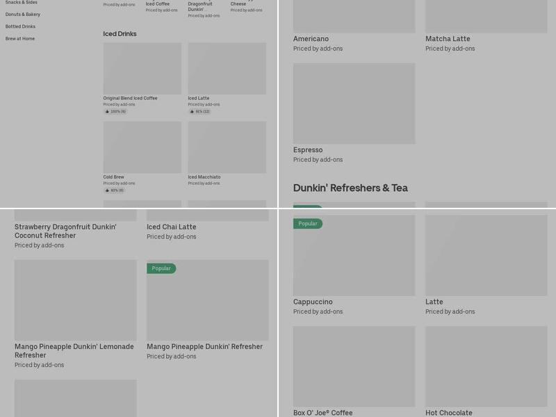 Dunkin' Menu