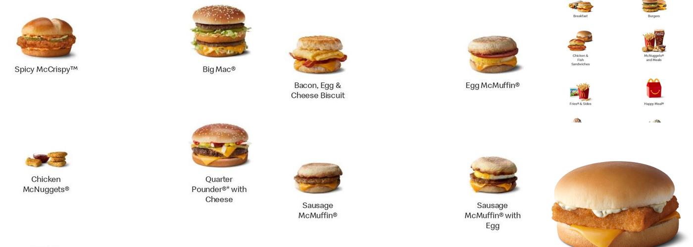 McDonald's Menu