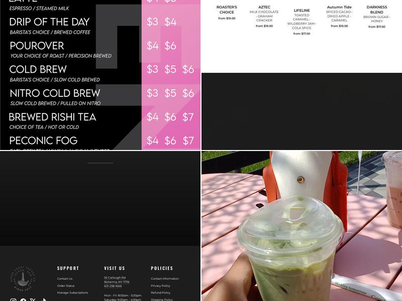 Kings Coast Coffee Company Menu