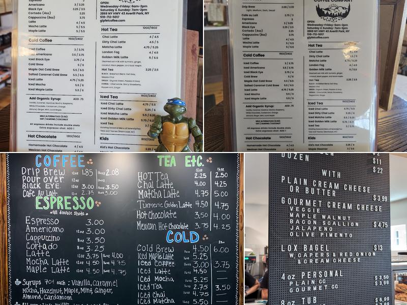 Gipfel Coffee Company Menu