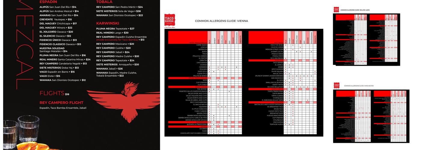 Taco Bamba Menu