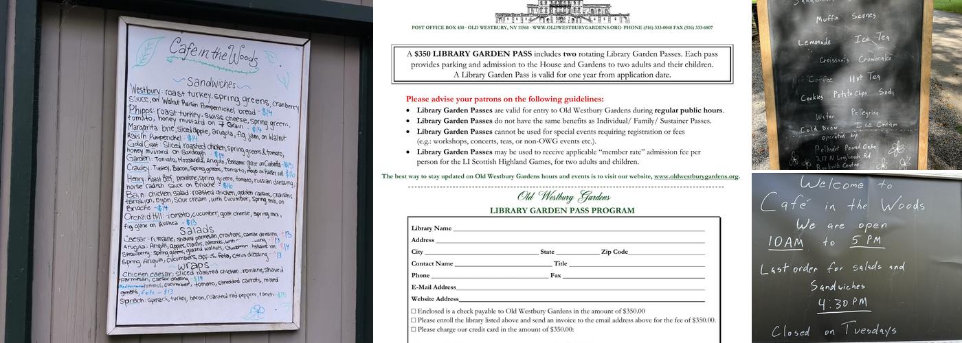 Café in the Woods Menu