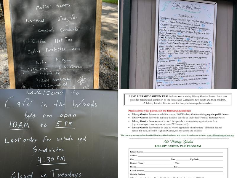 Café in the Woods Menu