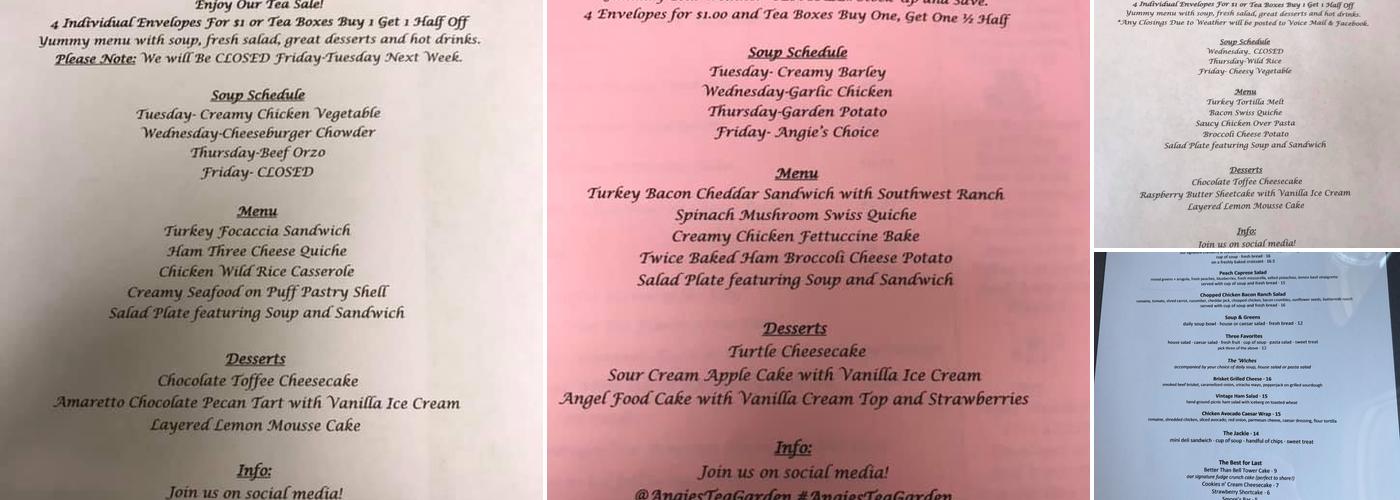 The Centennial Menu