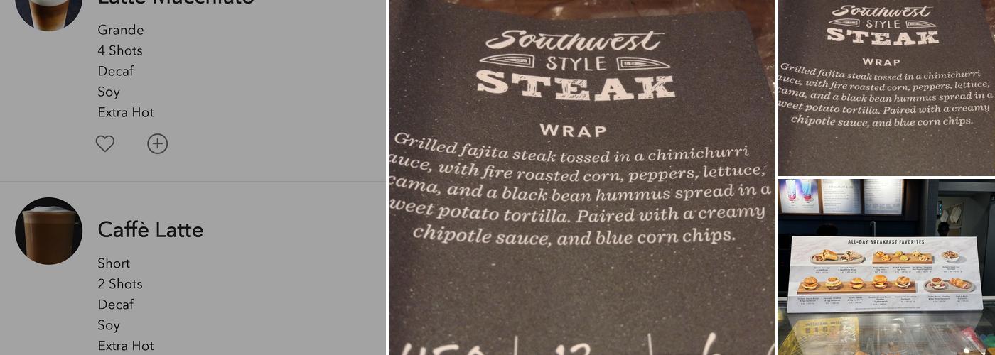 Starbucks Menu
