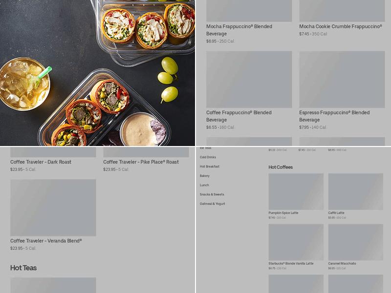 Starbucks Menu